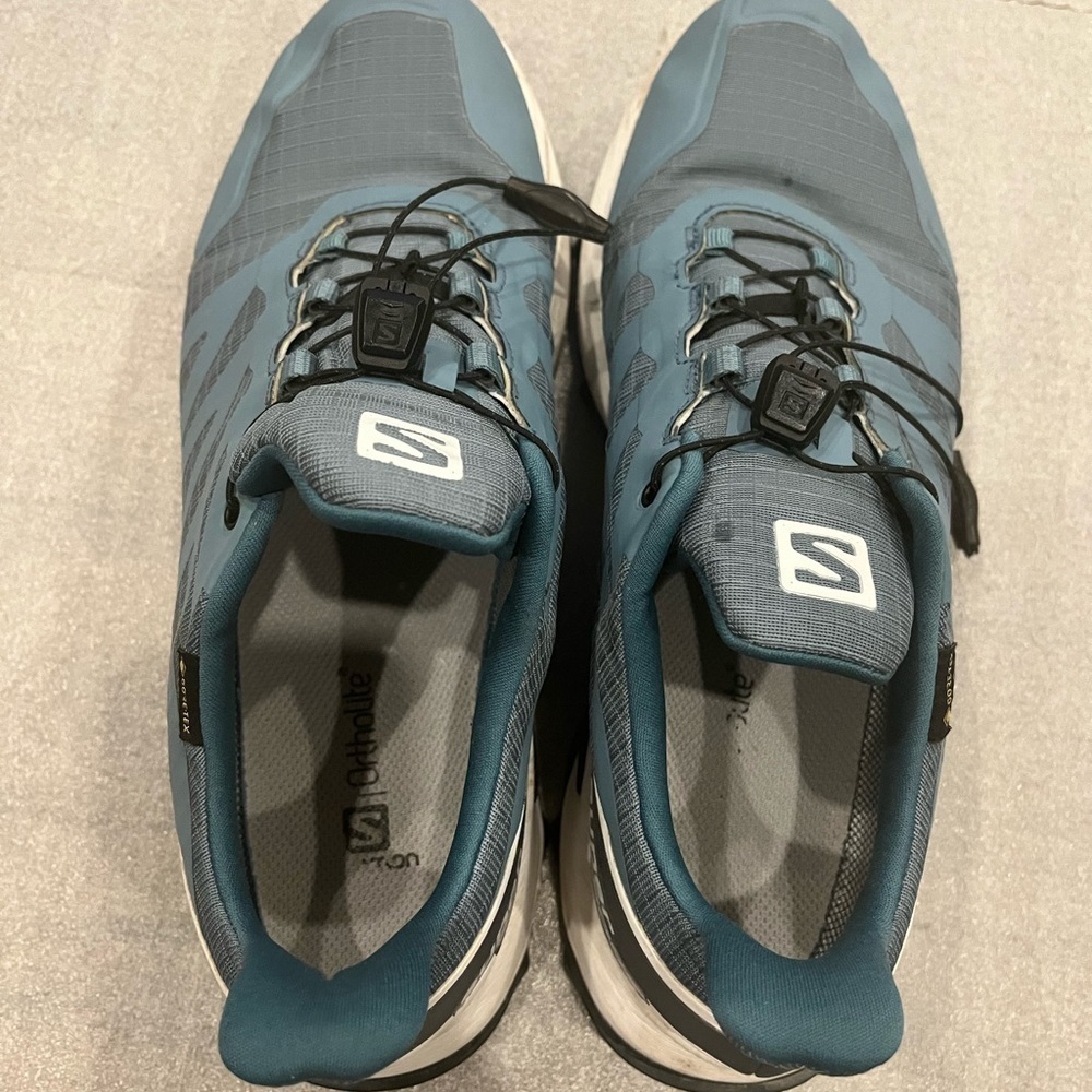 [US9.5]Salomon Blue Supercross GTX Trail Running Shoes - Picture 3 of 9
